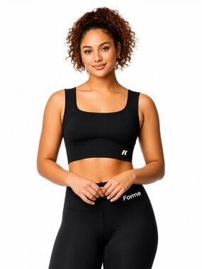 Forme Science “Revive” Bra Black Posture Transformer Crop Top Size XL Like New!